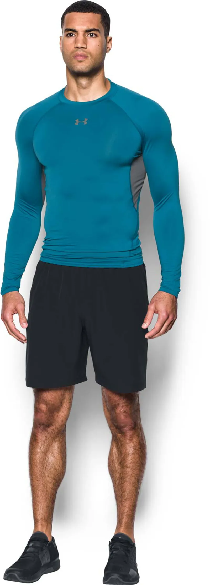 Under Armour Men's UA HeatGear Armour Long Sleeve Compression Shirt Blue XS-2